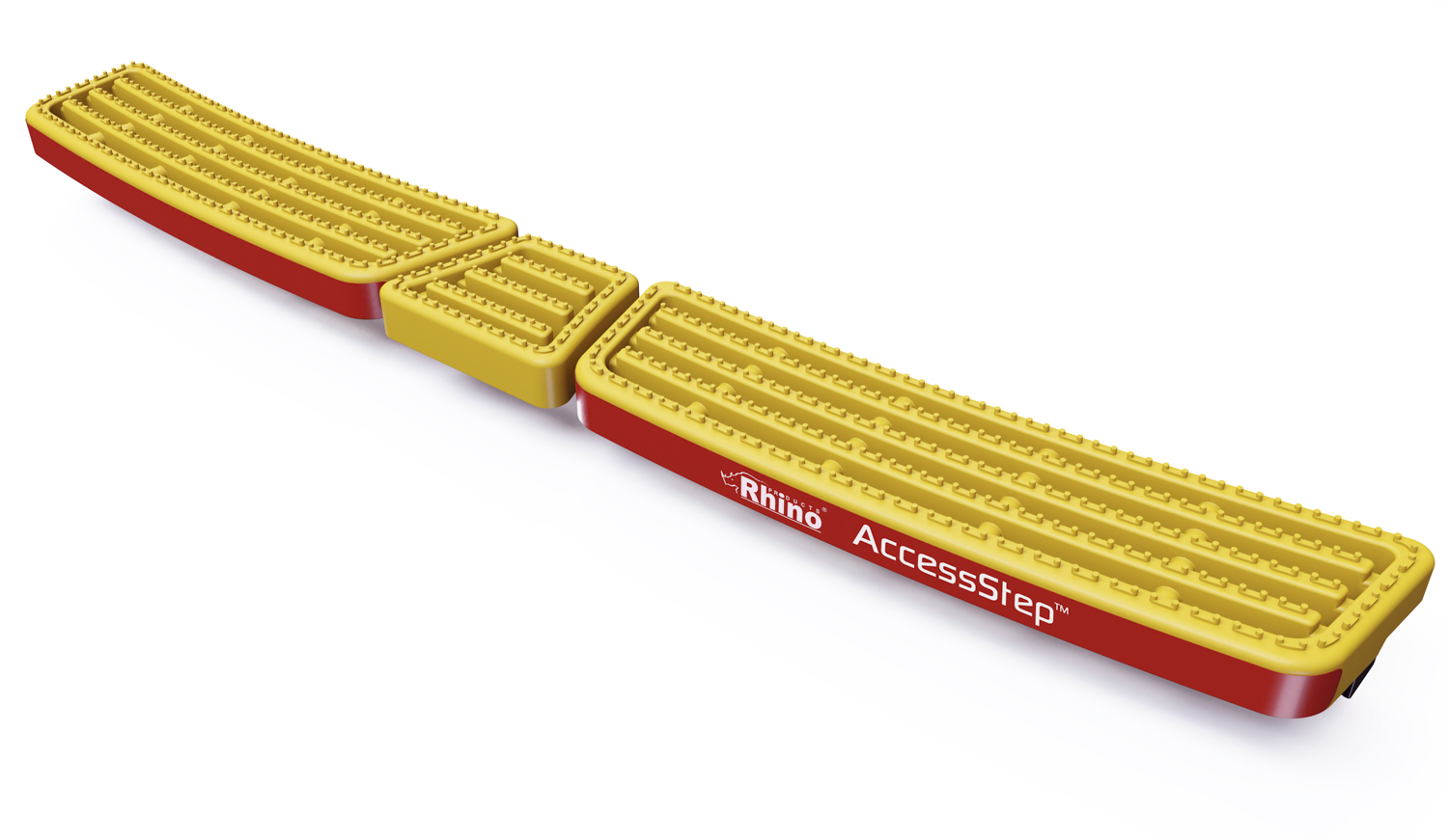 White-Background-AccessStep-Triple-Yellow-without-Reversing-Sensors-Render